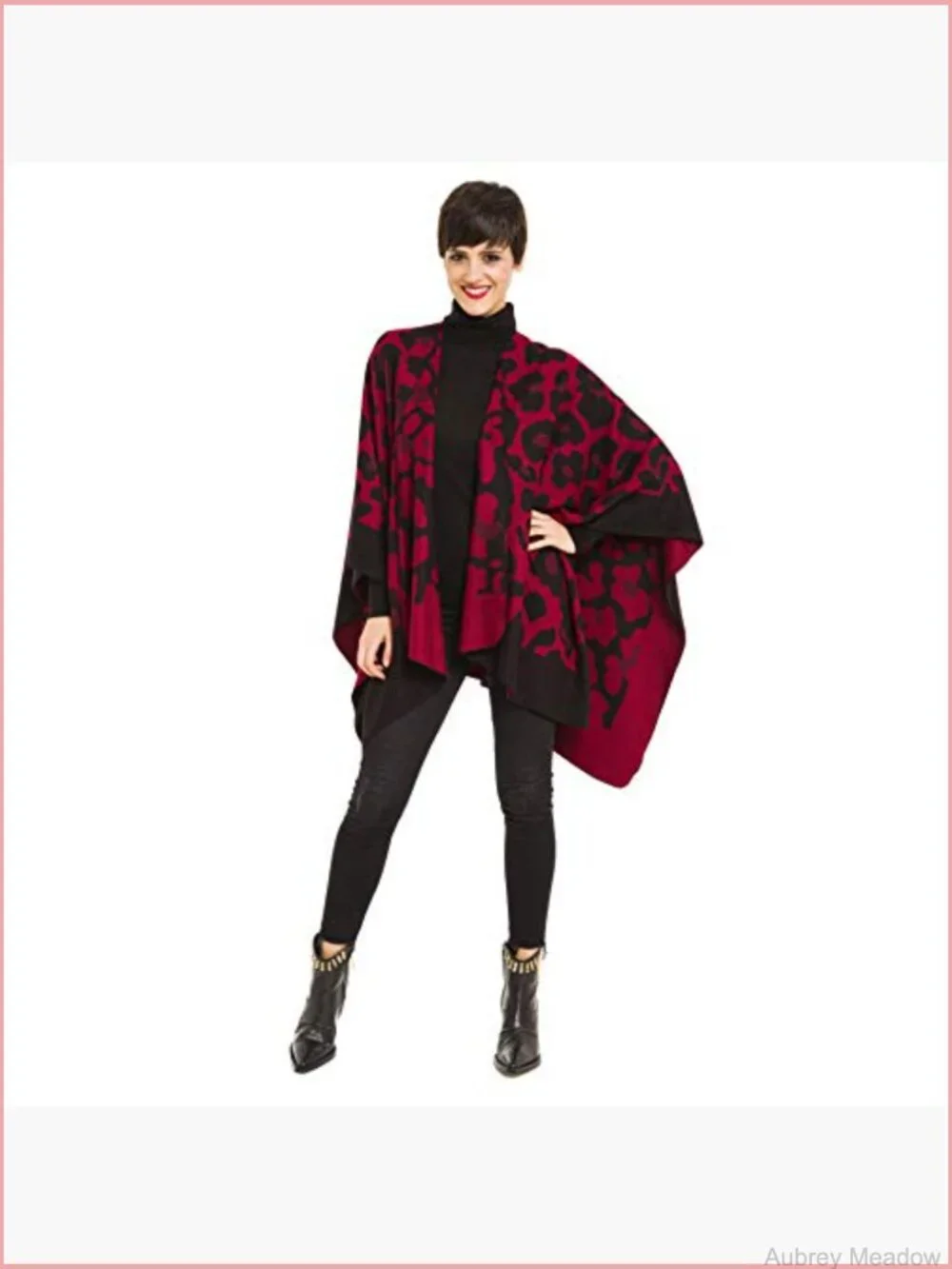 Open Front Poncho Shawl Wrap Cardigan Sweater Ruana Cape